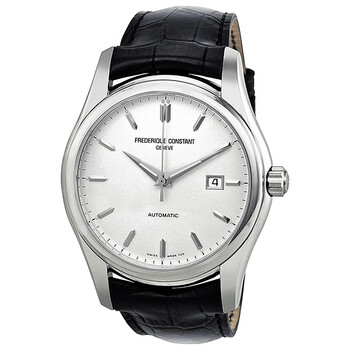 Index Automatic Silver Dial Black Leather Watch 303S6B6