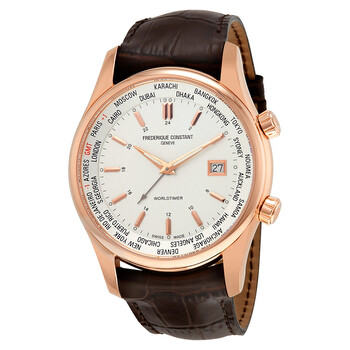 Index Worldtimer Silver Dial Watch FC255V6B4