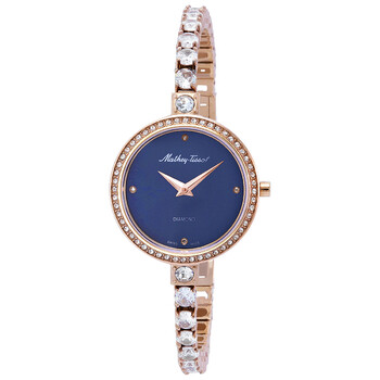 Infinity Quartz Diamond Crystal Blue Dial Watch D986SPBU