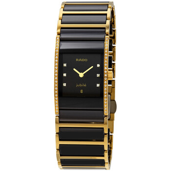 Integral Black Dial Twotones Diamond Watch R20752752