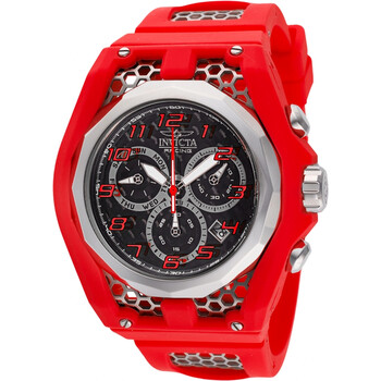 Invicta Racing Chronograph Quartz Black Dial Watch