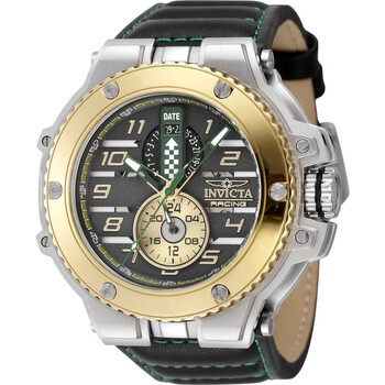 Invicta Racing Downforce GMT Quartz Black Dial Watch
