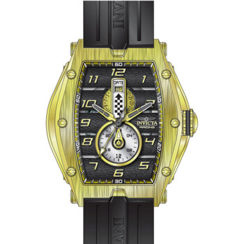 Invicta Racing GMT Quartz Black Dial Watch