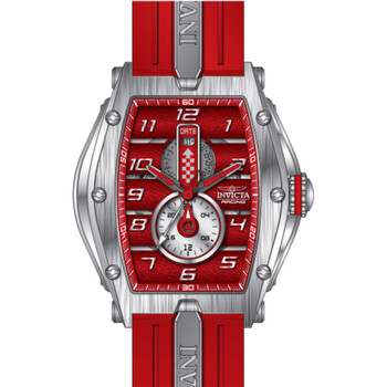 Invicta Racing GMT Quartz Red Dial Watch