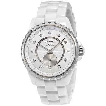 J12365 White Opaline Diamond Dial Ceramic Watch H4345