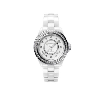 J12 Automatic Diamond White Dial Watch H7189