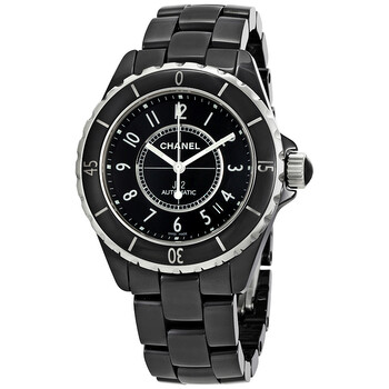 J12 Black Ceramic Automatic Midsize Watch H0685