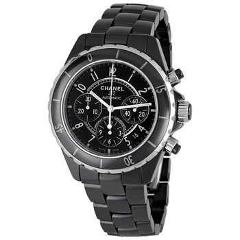 J12 Chronograph Black Ceramic Watch H0940