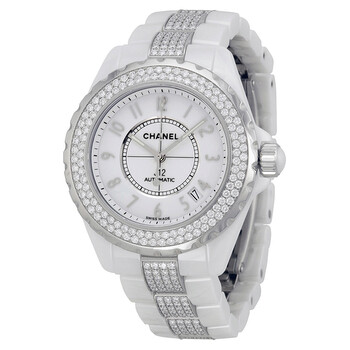 J12 Diamonds and Ceramic Automatic Watch H1422