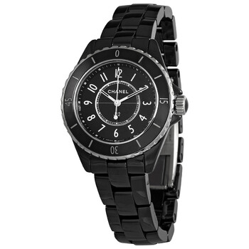 J12 Quartz Black Dial Watch H5695
