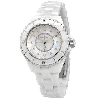 J12 Quartz Diamond White Dial Watch H5704
