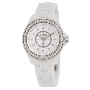 J12 Quartz Diamond White Dial Watch h6418