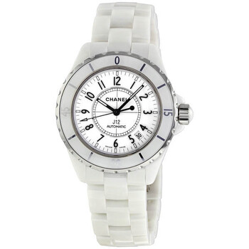 J12 White Automatic White Dial White Ceramic Watch H0970