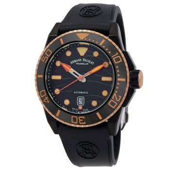 JSH Automatic Black Dial Watch A480PQSNOGG4710N