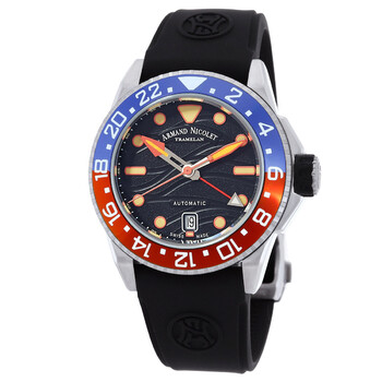 JSH GMT Automatic Black Dial Watch A487RGNNOGG2710N