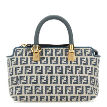 Jacquard Motif Boston Bag