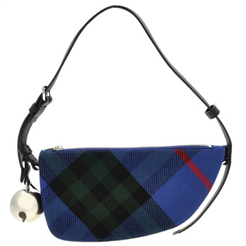Jacquard Woven Check Shield Sling Bag