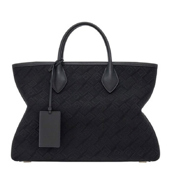 Jaquard Top Handle Tote Bag