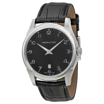 Jazzmaster Thinline Black Dial Watch H38511733