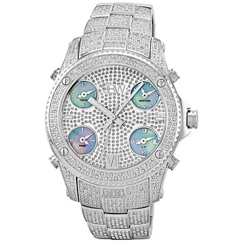 Jet Setter Stainless Steel Diamond Multiple TimeZone Watch JB6213C