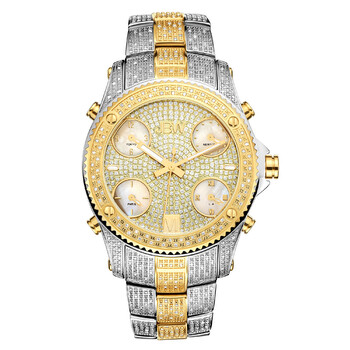 Jet Setter Twotone Diamond Multiple Time Zone Watch JB6213E