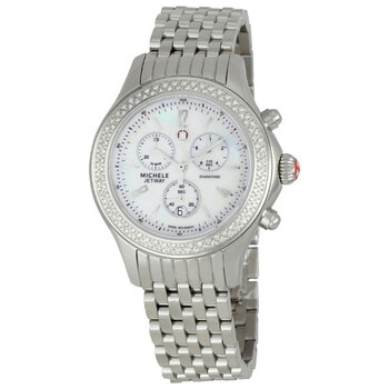 Jetway Mother of Pearl Dial Diamond Bezel Watch MWW17A000001