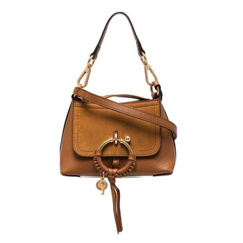 Joan Suede And Leather Shoulder Bag