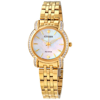 Jolie Diamond White Mother of Pearl Dial Watch EM069254D