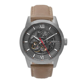 Jonas Grey Dial Tan Leather Watch HERHR9504