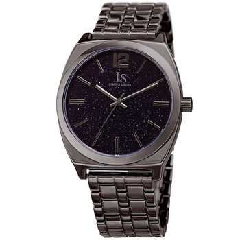 Joshua  Sons Blue Sandstone Dial Grey Watch JX122GN