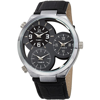 Joshua  Sons Grey See Through Dial Watch JX119GY