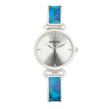 Katherine Quartz Crystal Silver Dial Watch BTHBS1302
