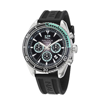 Key Biscane Chronograph Quartz Black Dial Watch NAPKBF305