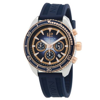 Key Biscane Chronograph Quartz Blue Dial Watch NAPKBF301