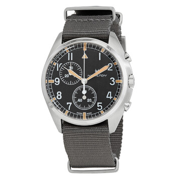 Khaki Aviation Pilot Pioneer Chronograph Quartz Black Dial Watch H76522931
