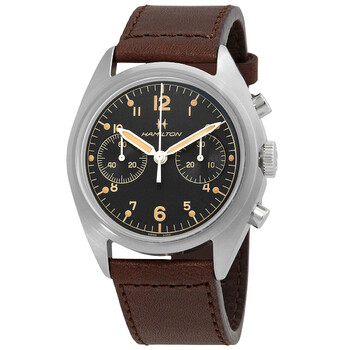 Khaki Aviation Pioneer Chronograph Hand Wind Black Dial Watch H76409530