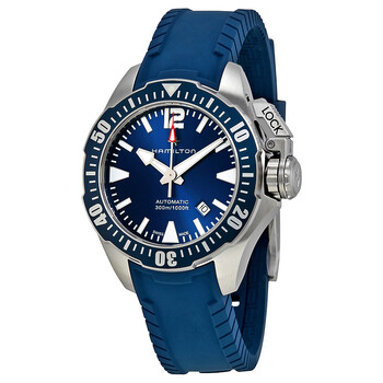Khaki Navy Frogman Automatic Blue Dial Watch H77705345