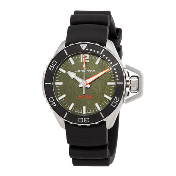 Khaki Navy Frogman Automatic Green Dial Watch H77455360