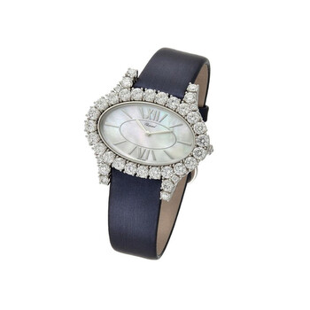 LHeure Diamant Oval Diamond Mother of Pearl Dial Watch 13A3761002