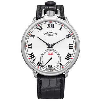 L.U.C Louis Ulysse White Dial Black Leather Watch