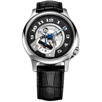 L.U.C. Tech Twist Black Openworked Dial Stainless Steel Watch