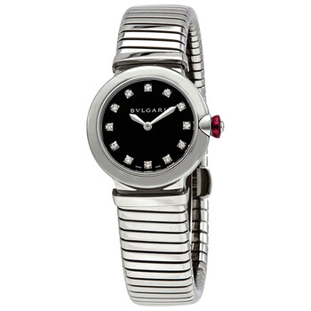 LVCEA Tubogas Quartz Diamond Black Dial Watch
