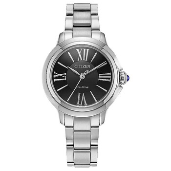 L Ceci EcoDrive Black Dial Watch EM116058E
