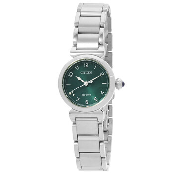 L May Bells EcoDrive Green Dial Watch EM113083X