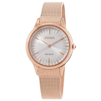 L Series EcoDrive White Dial Watch EM115388A