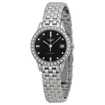 La Grande Classique Automatic Diamond Black Dial Stainless Steel Watch L42740576