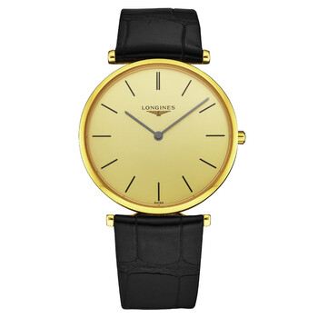 La Grande Quartz Gold Dial Watch L4.755.2.32.2