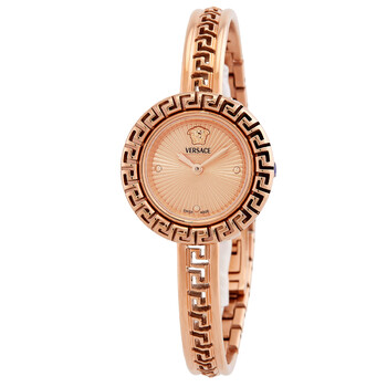 La Greca Quartz Rose Gold Dial Watch VE8C00424