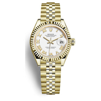 LadyDatejust White Dial Automatic 18ct Yellow Gold Jubilee Watch 279178WRJ