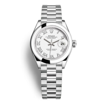 LadyDatejust White Dial Automatic Platinum President Watch 279166WRP
